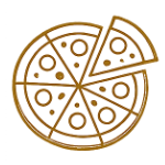Pikto-Pizzen Auswahl an verschiedenen Pizzen aus der Speisekarte